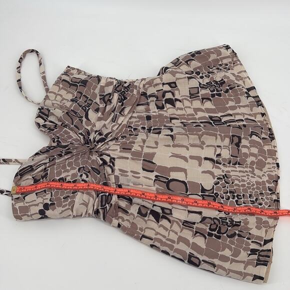 Nanette Lepore Women’s Snakeskin Print Cotton Silk Cami Top Removable Straps 4 - Picture 11 of 13